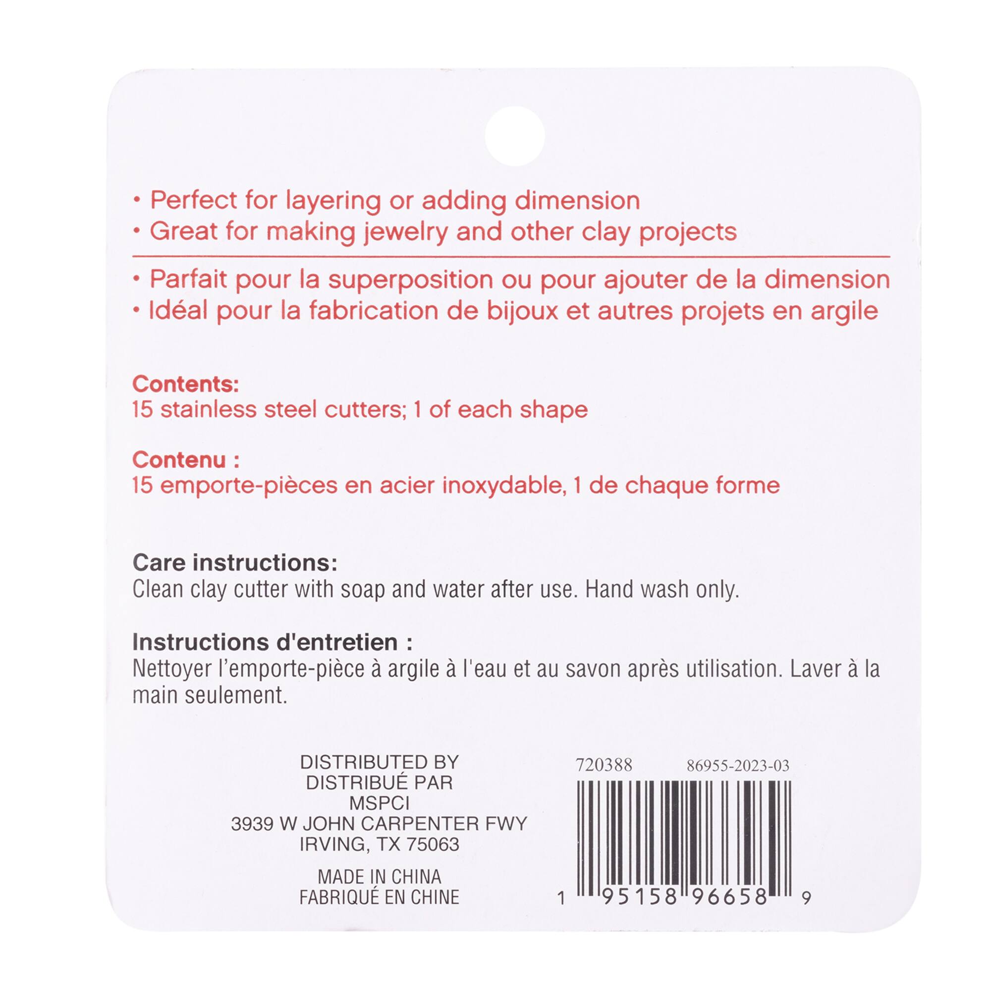 Mixed Clay Cutter Set by Craft Smart®